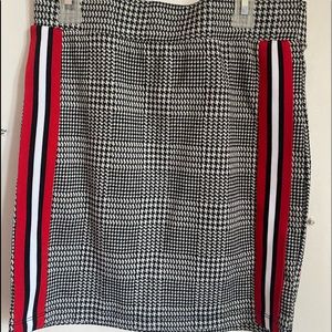 plaid pencil skirt